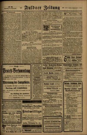Vierte Ausgabe vom Samstag, den 05. April 1919.