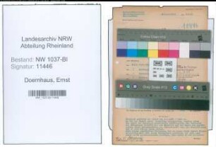 Entnazifizierung Ernst Doernhaus , geb. 02.08.1910 (Milchhaendler)