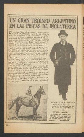 Un gran triunfo argentino en las pistas de Inglaterra