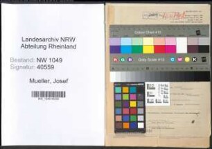 Entnazifizierung Josef Mueller , geb. 07.08.1904 (Arzt)