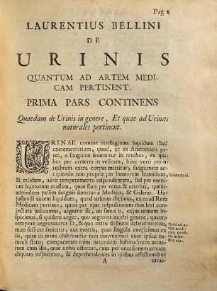 De Urinis Et Pulsibus, De Missione Sanguinis, De Febribus, De Morbis Capitis, Et Pectoris : Cum Indice Locupletissimo