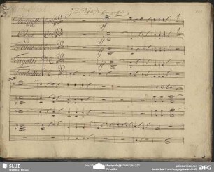 Schlußchor (cl, ob, cor, fag, timp)
