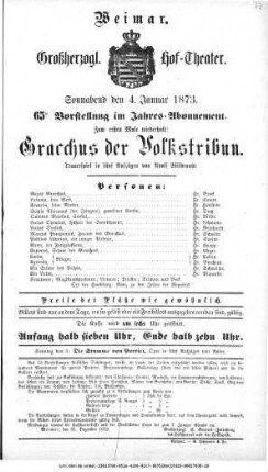 Gracchus der Volkstribun