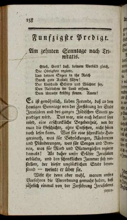 Funftzigste Predigt. - Drey und funfzigste Predigt.