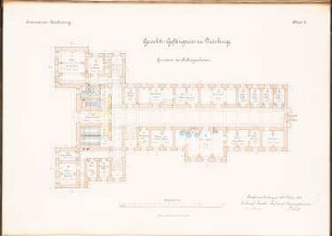 Gerichtsgefängnis, Duisburg: Grundriss KG 1:100
