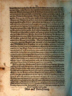 Rechtlich von der Röm. Kays. auch zu Hungarn und Böheimb Königl. Mayest. allergnädigstes erfordertes Bedencken. Herrn Doctor Wilhelmen Bidenbachen in Demingen ... Reichs-Hoffraths. Ad Articul. 8. §. de indagand.rat. Instrumentum Pacis Oßnabrück : Deciduntur duo 1. Nulla interesse posse in totum cassari. 2. Etiam in multis casibus moratorias dilationes concedi non posse