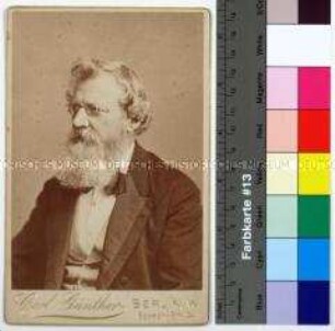 Porträt des Chemikers August Wilhelm von Hofmann, Wegbereiter für die Erforschung der Anilinfarbstoffe und Gründer der Deutschen Chemischen Gesellschaft
