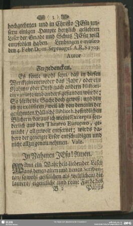 Zu gedencken