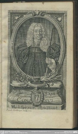 Isaac Steiger. Reipublicae Bernensis Consul