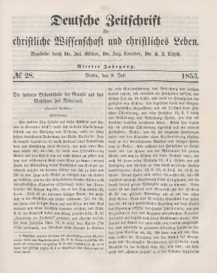 219-223 Die späteren Bestandtheile der Genesis und das Verfahren des Redaktors : Fortsetzung