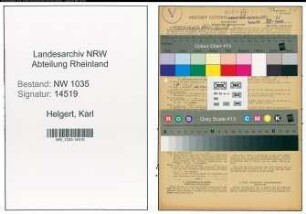 Entnazifizierung Karl Helgert , geb. 19.12.1905 (Steiger)