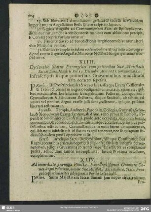 XLIV. Responsio Caesarea ad dictam Declarationem