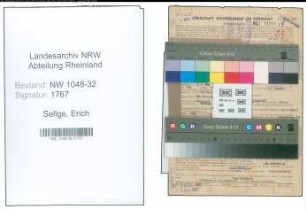 Entnazifizierung Erich Sellge , geb. 09.08.1890 (Beamter)