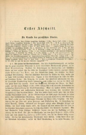Erster Abschnitt. Die Genesis des preußischen Staates