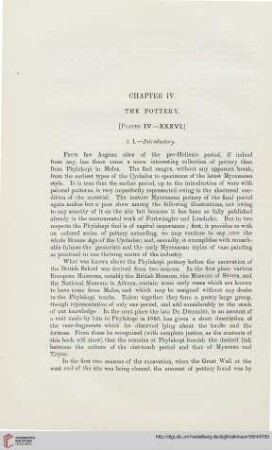 Chapter IV: The Pottery