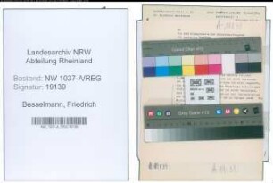 Entnazifizierung Friedrich Besselmann , geb. 00.00.0000 (Landgerichtsdirektor)