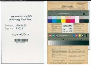 Entnazifizierung Ernst Kopshoff , geb. 02.08.1896 (Markenaufseher)