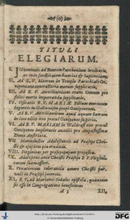 Tituli Elegiarum.
