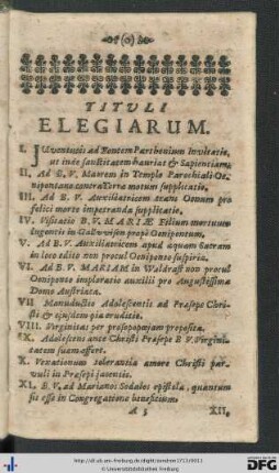 Tituli Elegiarum.