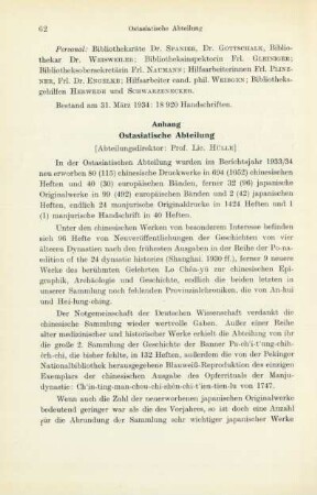Anhang Ostasiatische Abteilung