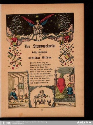 Der Struwwelpeter oder lustige Geschichten und drollige Bilder für Kinder von 3-6 Jahren