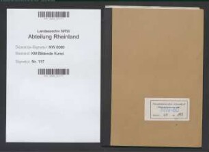 Schriftverkehr über Verkauf, Förderung, Pflege, Beschlagnahme und Verbleib von Kunstschätzen.
