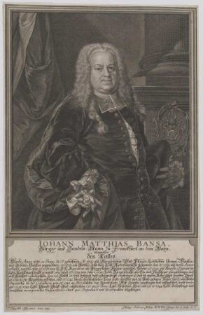 Bildnis des Iohann Matthias Bansa