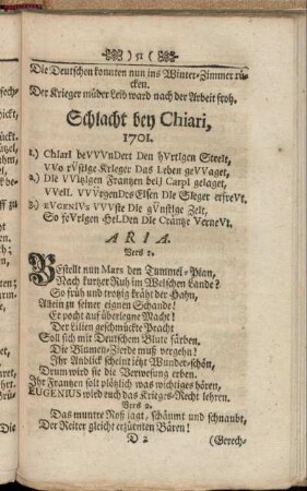 Schlacht bey Chiari, 1701.