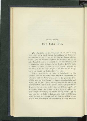 Zweites Kapitel. Das Jahr 1848