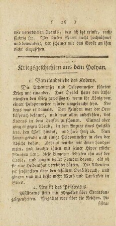 Kriegsgeschichten aus dem Polyan.