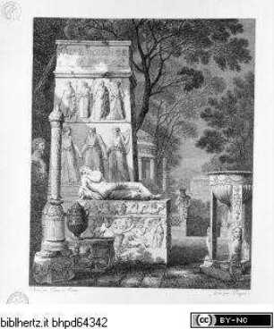 Choix des plus célèbres maisons de plaisance de Rome et de ses environs, Tafel 20: Villa Borghese A Rome
