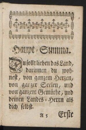 Haupt-Summa