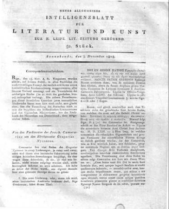 Von den Verdiensten des Joach. Camerarius um den Kirchenvater Gregorius Nyssenus.