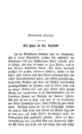 Siebentes Kapitel. Ein Haus in der Vorstadt