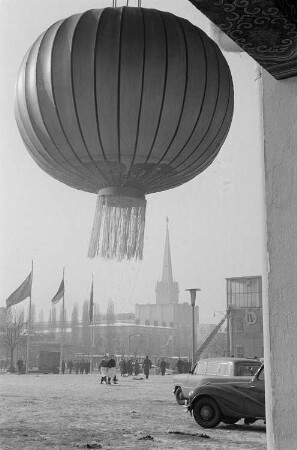 Zierballon auf dem Außengelände des indischen Pavillon