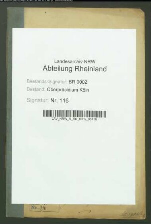 Überwiesene Gegenstände an die General-Liquidationskommission