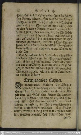 Dreyzehendes Capitel