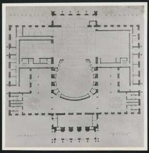 Opernhaus, Hannover Wettbewerb: Grundriss Parkett 1:100