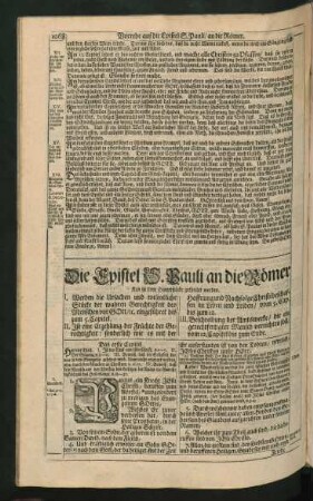 Die Epistel S. Pauli an die Römer