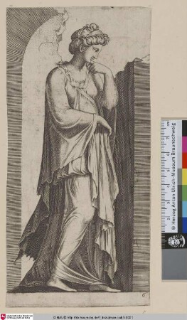[Sibylle in einer zerstörten Nische; Sibyl]