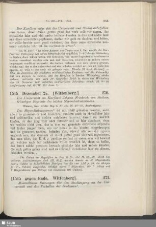 271. [1545, gegen Ende. Wittenberg]