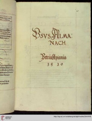- 93v Petrus Apian: Usus Almanach