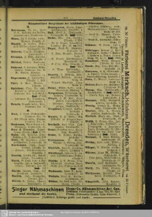 Einwohnerverzeichnis : Alphabetisches Verzeichnis der selbständigen Einwohner