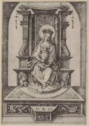 Die heilige Barbara, thronend