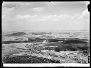 Blick von der Lausche auf Waltersdorf