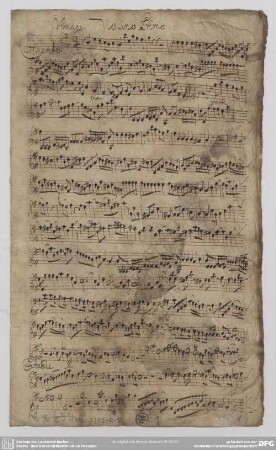 Quartets - Mus.2392-Q-19 : vl (2), vla, bc - e; TWV 43:e 5