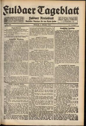 Ausgabe vom Mittwoch, den 05. Oktober 1921.