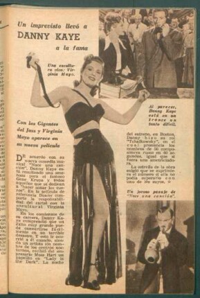 Un imprevisto llevó a Danny Kaye