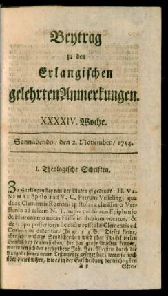 XXXXIV. Woche