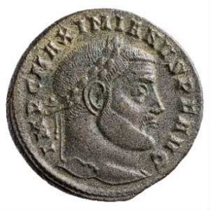 Münze, Follis, 305 n. Chr.